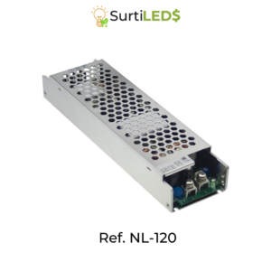Fuente de Alimentación 110V 12V para Cintas LED Diferentes Amperajes – Ref NL-120 DS