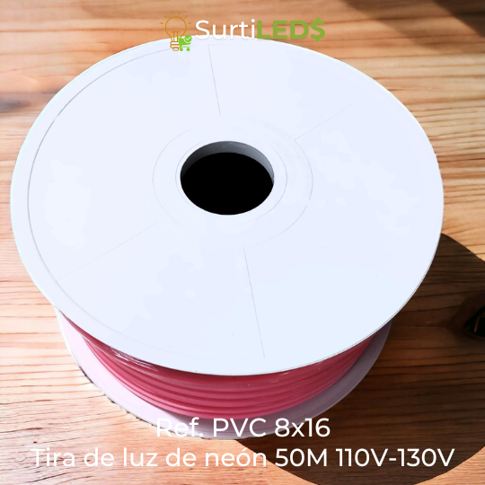 Rollo de Cinta LED Neón 50 Metros 110-130V – Ref PVC816 Varios Colores - Imagen 4