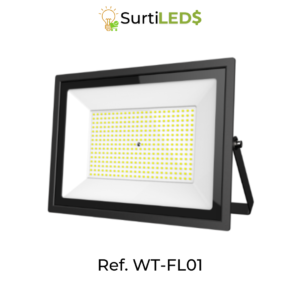Reflector LED Slim Luz Blanca 6500K Exterior – Diferentes Watts-Ref WT-FL01