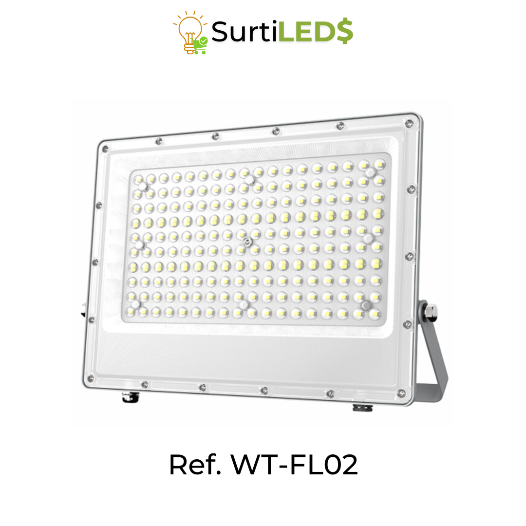 Reflector LED Slim De Lentes Luz Blanca 6500K Exterior - Diferentes Watts– Ref WT-FL02