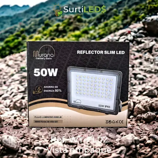 Reflector LED Slim De Lentes Luz Blanca 6500K Exterior - Diferentes Watts– Ref WT-FL02 - Imagen 10