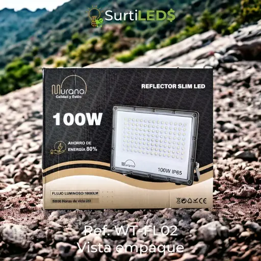 Reflector LED Slim De Lentes Luz Blanca 6500K Exterior - Diferentes Watts– Ref WT-FL02 - Imagen 14