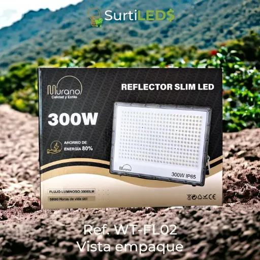 Reflector LED Slim De Lentes Luz Blanca 6500K Exterior - Diferentes Watts– Ref WT-FL02 - Imagen 22