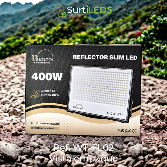 Reflector LED Slim De Lentes Luz Blanca 6500K Exterior - Diferentes Watts– Ref WT-FL02 - Imagen 27