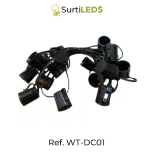 Portalámpara con Set de Ramales para Bombillos – Ref WT-DC01