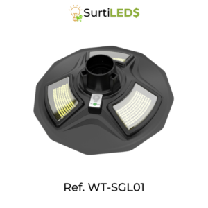 Lámpara Solar LED Exterior 150W Luz Blanca 6500K – Ref WT-SGL01