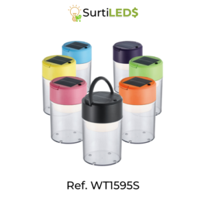 Lámpara Solar LED Portátil Recargable – Ref WT1595S