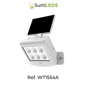 Lámpara Solar LED con Sensor de Movimiento Exterior – Ref WT1554A