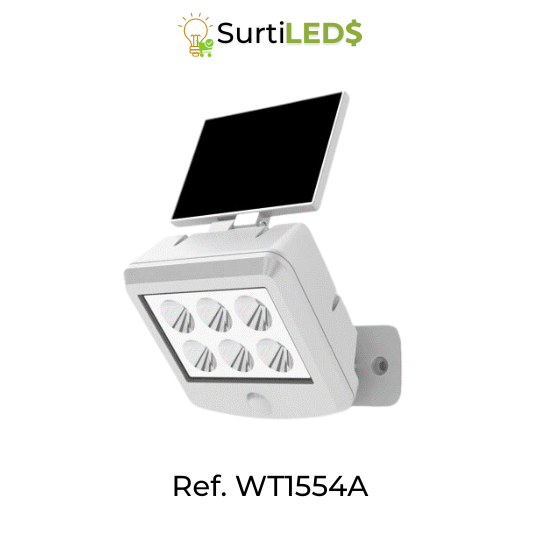 Lámpara Solar LED con Sensor de Movimiento Exterior – Ref WT1554A