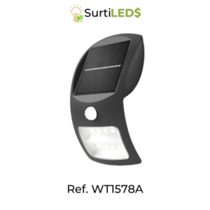 Lámpara Solar LED con Sensor de Movimiento Exterior – Ref WT1578A