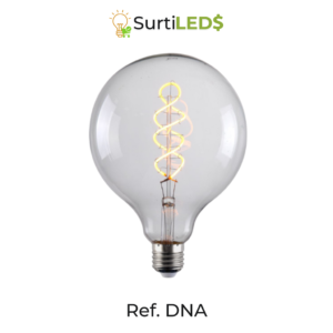 Bombillo LED Decorativo DNA 3.5W Claro-Ambar y Ahumado 2000K – Ref DNA