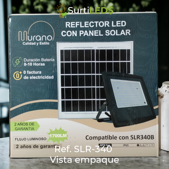 Reflector LED Solar 1700 Lúmenes Exterior – Ref SLR-340 - Imagen 7