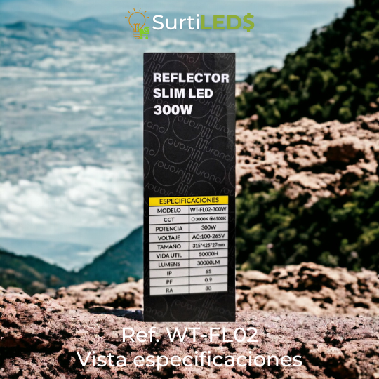 Reflector LED Slim De Lentes Luz Blanca 6500K Exterior - Diferentes Watts– Ref WT-FL02 - Imagen 23