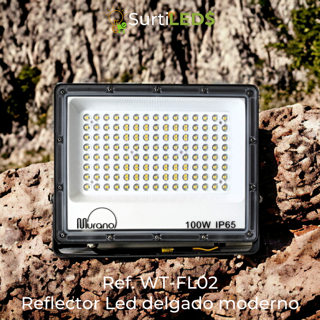 Reflector LED Slim De Lentes Luz Blanca 6500K Exterior - Diferentes Watts– Ref WT-FL02 - Imagen 11