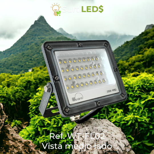 Reflector LED Slim De Lentes Luz Blanca 6500K Exterior - Diferentes Watts– Ref WT-FL02 - Imagen 3