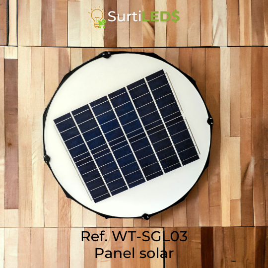 Lámpara Solar LED Exterior 250W Luz Blanca 6500K – Ref WT-SGL03 - Imagen 5