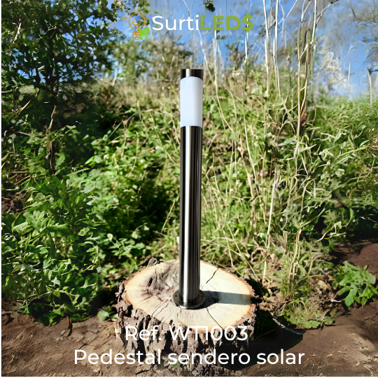 Lámpara Solar LED para Senderos con Pedestal – Ref WT1003 - Imagen 3