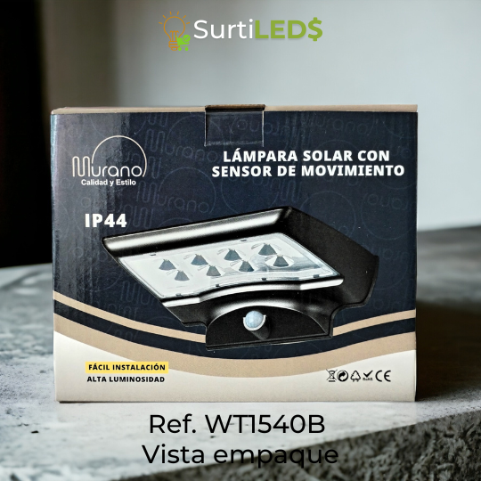 Lámpara Solar LED con Sensor de Movimiento Exterior – Ref WT1540B - Imagen 7