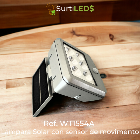 Lámpara Solar LED con Sensor de Movimiento Exterior – Ref WT1554A - Imagen 3