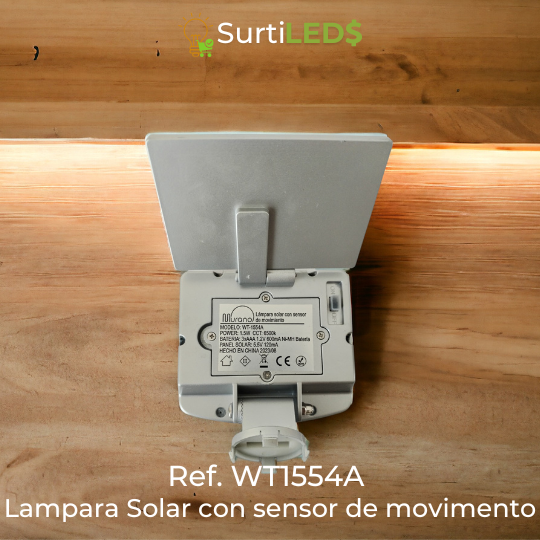 Lámpara Solar LED con Sensor de Movimiento Exterior – Ref WT1554A - Imagen 5