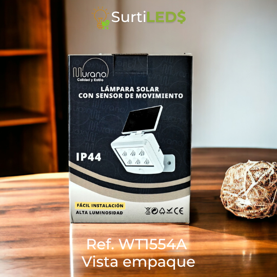 Lámpara Solar LED con Sensor de Movimiento Exterior – Ref WT1554A - Imagen 7