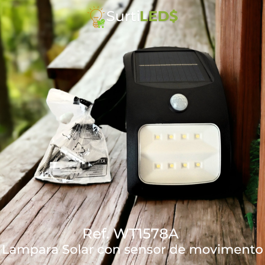Lámpara Solar LED con Sensor de Movimiento Exterior – Ref WT1578A - Imagen 6