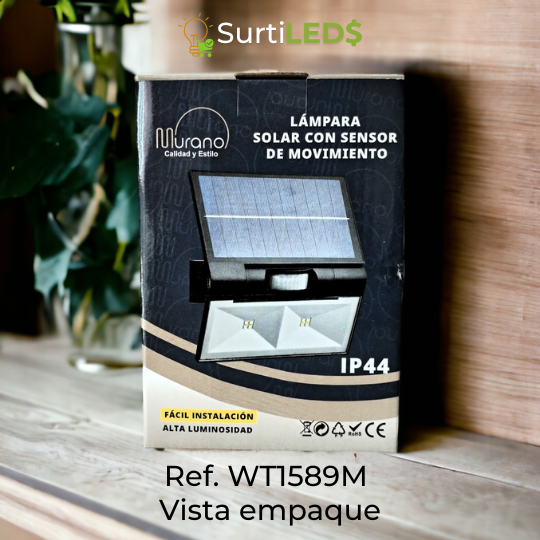 Lámpara Solar LED con Sensor de Movimiento Exterior – Ref WT1589M - Imagen 5