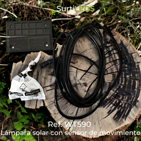 Lámpara Solar LED con Sensor de Movimiento Exterior – Ref WT1590 - Imagen 6