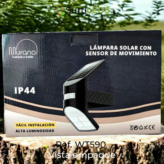 Lámpara Solar LED con Sensor de Movimiento Exterior – Ref WT1590 - Imagen 7