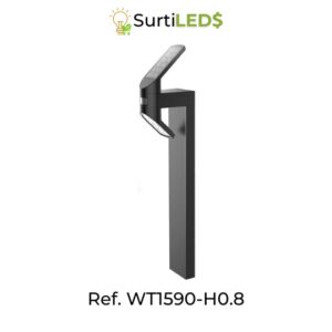 Lámpara Solar LED de pedestal con Sensor de Movimiento Exterior – Ref WT1590-H0.8