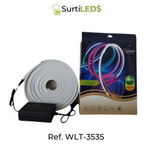 Rollo de Cinta LED Neón Flex 5 Metros 3535 Varios colores -Kit Completo Decoración – Ref WLT-3535
